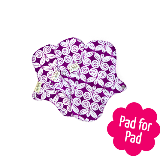 3 Reusable Natural Organic Panty Liners Without PUL