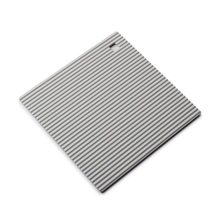 Square Silicone Hot Mat Trivet, 18cm - French Grey